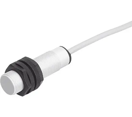 Sensor de proximidad, M18 x 1, alcance 5 mm, 10 → 30 V, IP65, IP67 | SIEN-M18B-PS-K-L-PA Festo