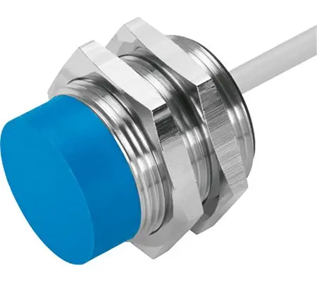 Sensor de proximidad, M30 x 1.5, alcance 15 mm, 10 → 30 V, IP65, IP67 | SIEN-M30NB-PS-K-L-PA Festo