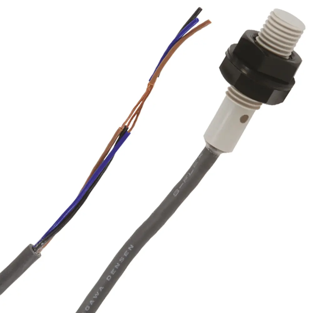 Sensor de proximidad Omron, M8, alcance 1,5 mm, 12 → 24 V dc, IP68, 2kHz | E2F-X1R5F1