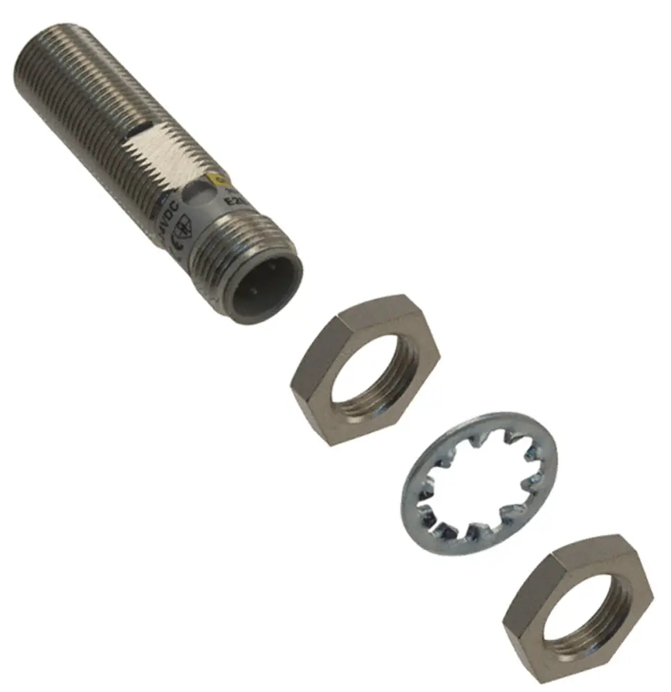 Sensor de proximidad Omron, M12, alcance 3 mm, 12 → 24 V dc, IP67, 1kHz | E2E-X3D1-M1GJ