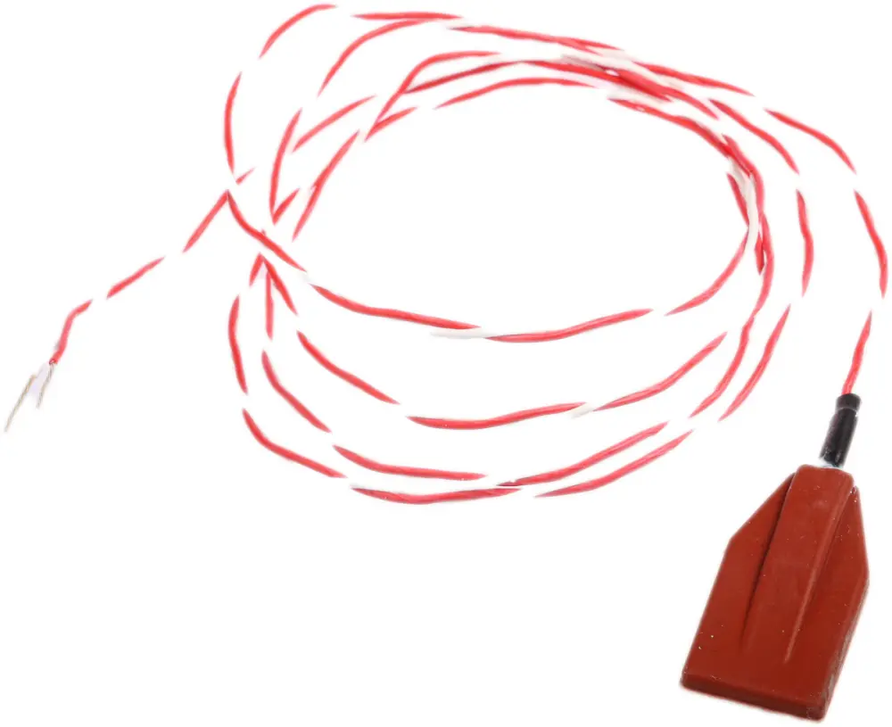 Sensor RTD PT1000 de 2 hilos, sonda: Ø 15mm, long. 30mm, cable de 1m, temp. -50°C → +150°C