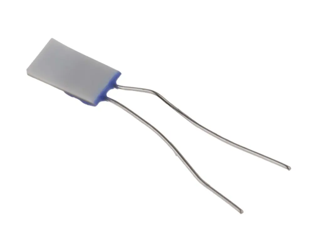 Sensor RTD PT1000 de 2 hilos, sonda: Ø 2,1mm, long. 4mm, cable de 10mm, temp. -50°C → +600°C
