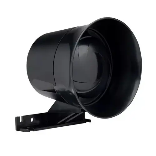 Bocina para Alarma Sirena Omegasat Negra de 1 Tono - Om-Sirene-Bk
