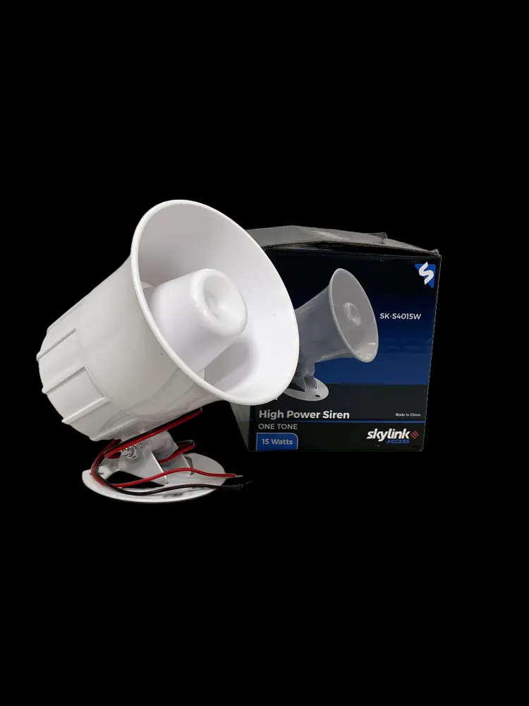 Sirena Skylink de 15 Watts de 1 Tono con Alimentación Dual