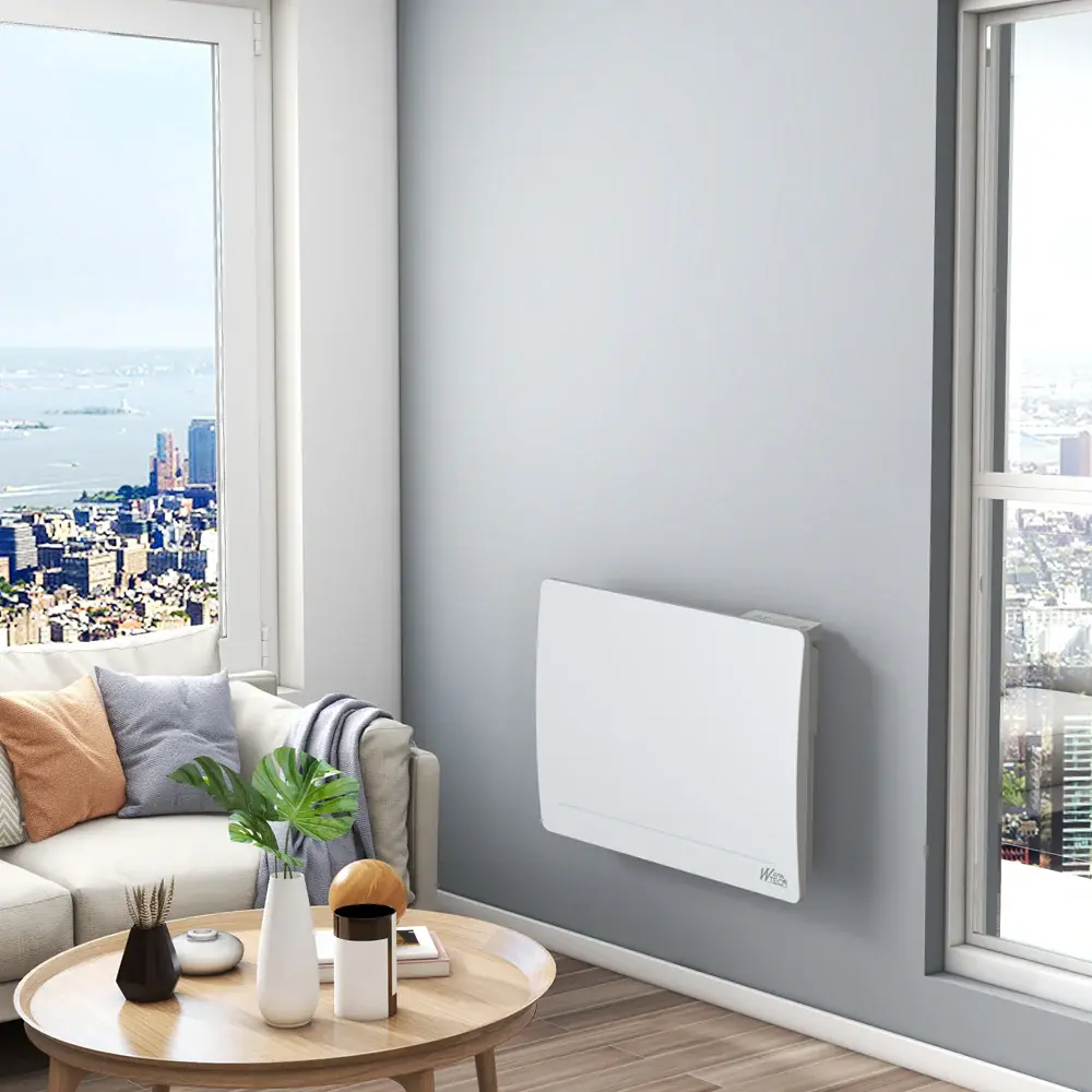 Radiateur à inertie fonte mural 1000W - blanc - personalizable LCD Compatible con Windows 11