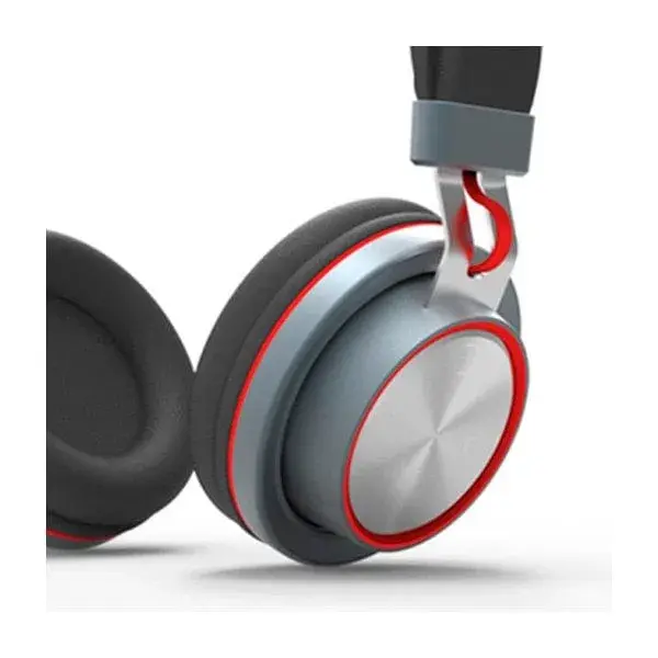 Auricular inalámbrico rojo IC-HP2002-R en Color Grafito