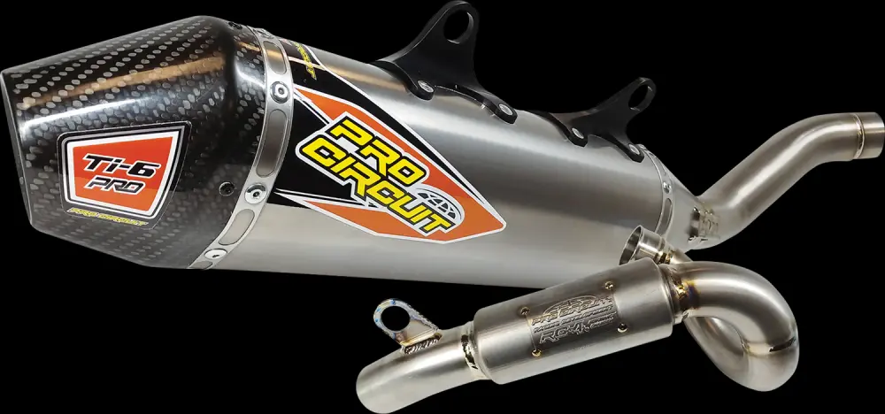 Sistemas De Escape De 4 Tiempos Ti-6 Y T-6 Para Yamaha YZF450 23 en Blanco