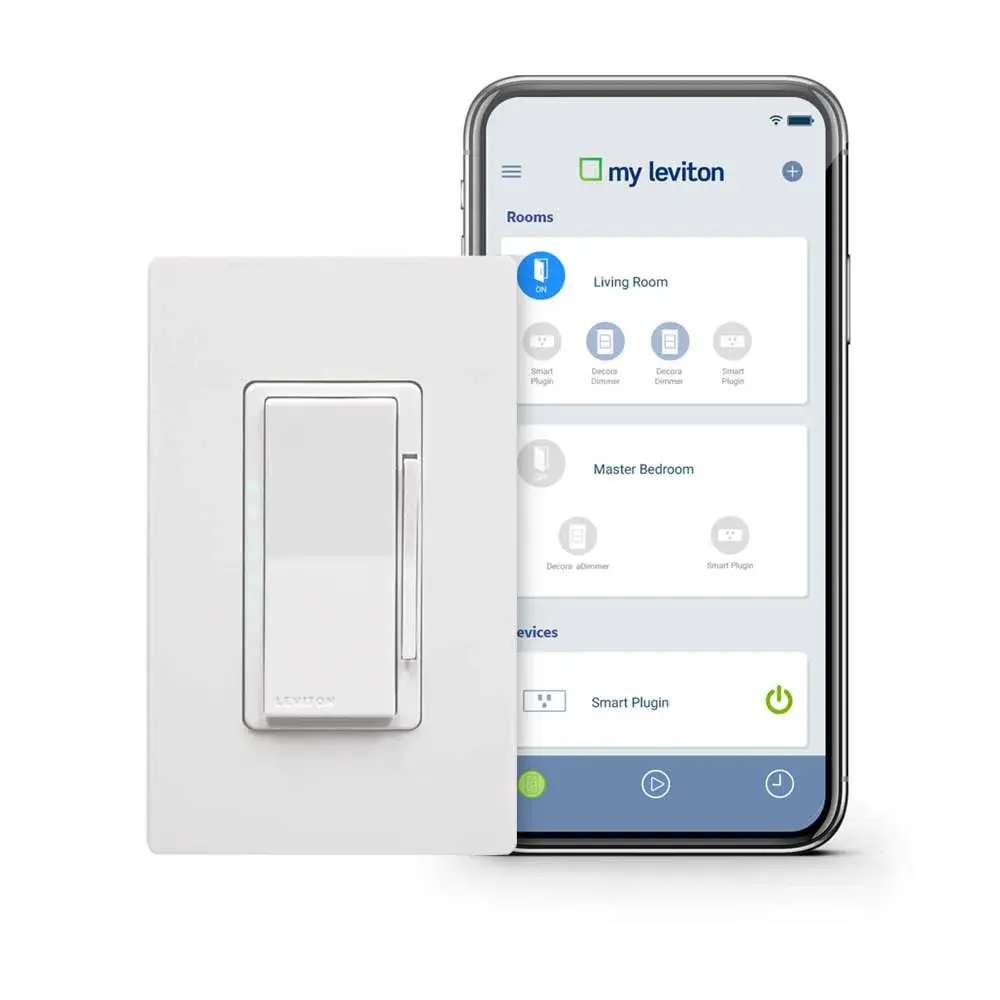 Dimmer inteligente Decora Con app con wifi de 600 W - Leviton compatible con VLAN