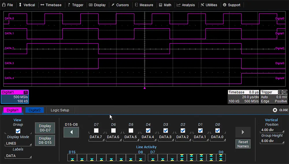 Licencia Software Teledyne LeCroy WS3K-MSO-LICENSE para utilizar con Osciloscopio WaveSurfer 3000, compatible con Windows