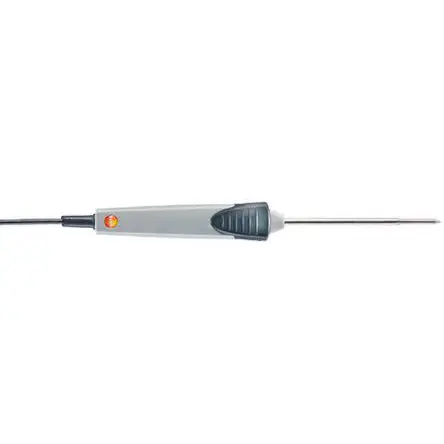 Sonda de temperatura de Inmersión, Penetración tipo K Testo, calibrado SYS, hasta +400 °C, Ø 3.7 mm, 5 mm x 50 mm, 114...