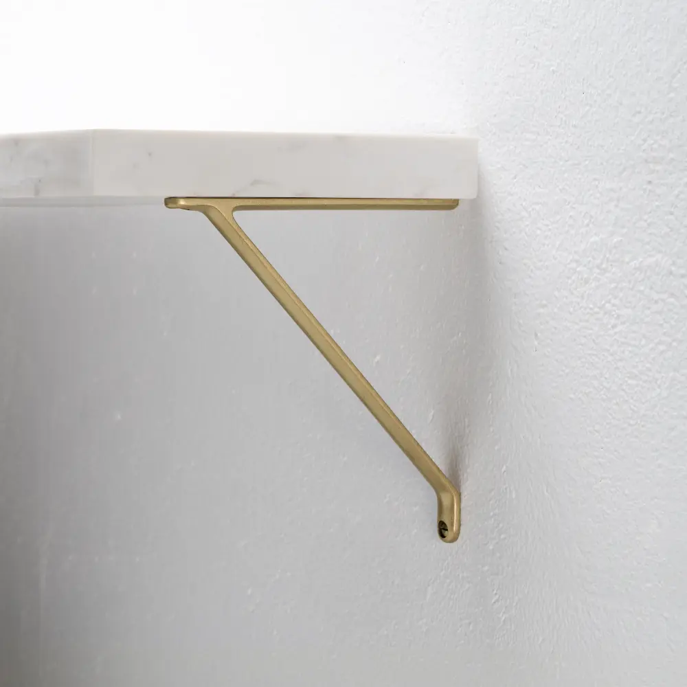 Suporte para prateleira Brixton 150 mm – Latão Antigo Material Neopreno