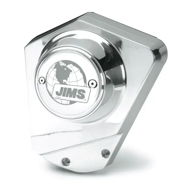 Jims, ' Cut Above' Billet Cam Cover L73-92 B.T. Cromo Harley Davidson