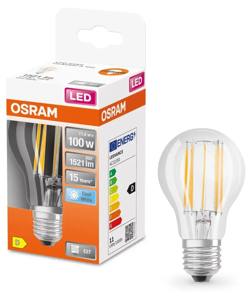 435285 LAMPARA ESTÁNDAR FIL LED E27 10W 4000K RETROFIT OSRAM