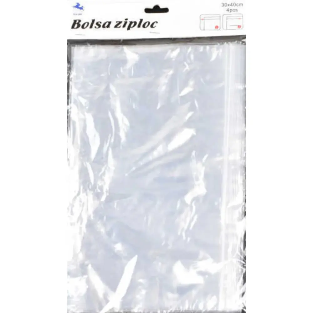 Bolsa Ziplock Hermetica 30x40Cm 4Pcs