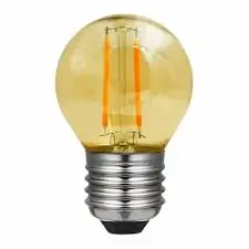ESFERICA LED FILAMENTO ámbar 4w E-27 SUAVE REGULABLE