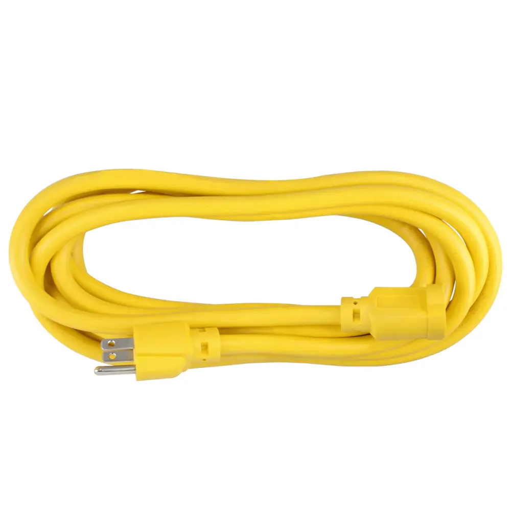 Extensión eléctrica uso extra rudo aterrizada color amarillo, 4 m Surtek para Estudio Fotográfico Doméstico
