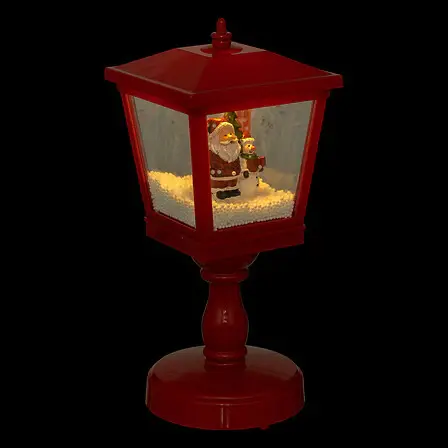 Farolillo de pie animado y musical H31 cm 4 LED blancos fríos pilas | Envío Rápido y Seguro