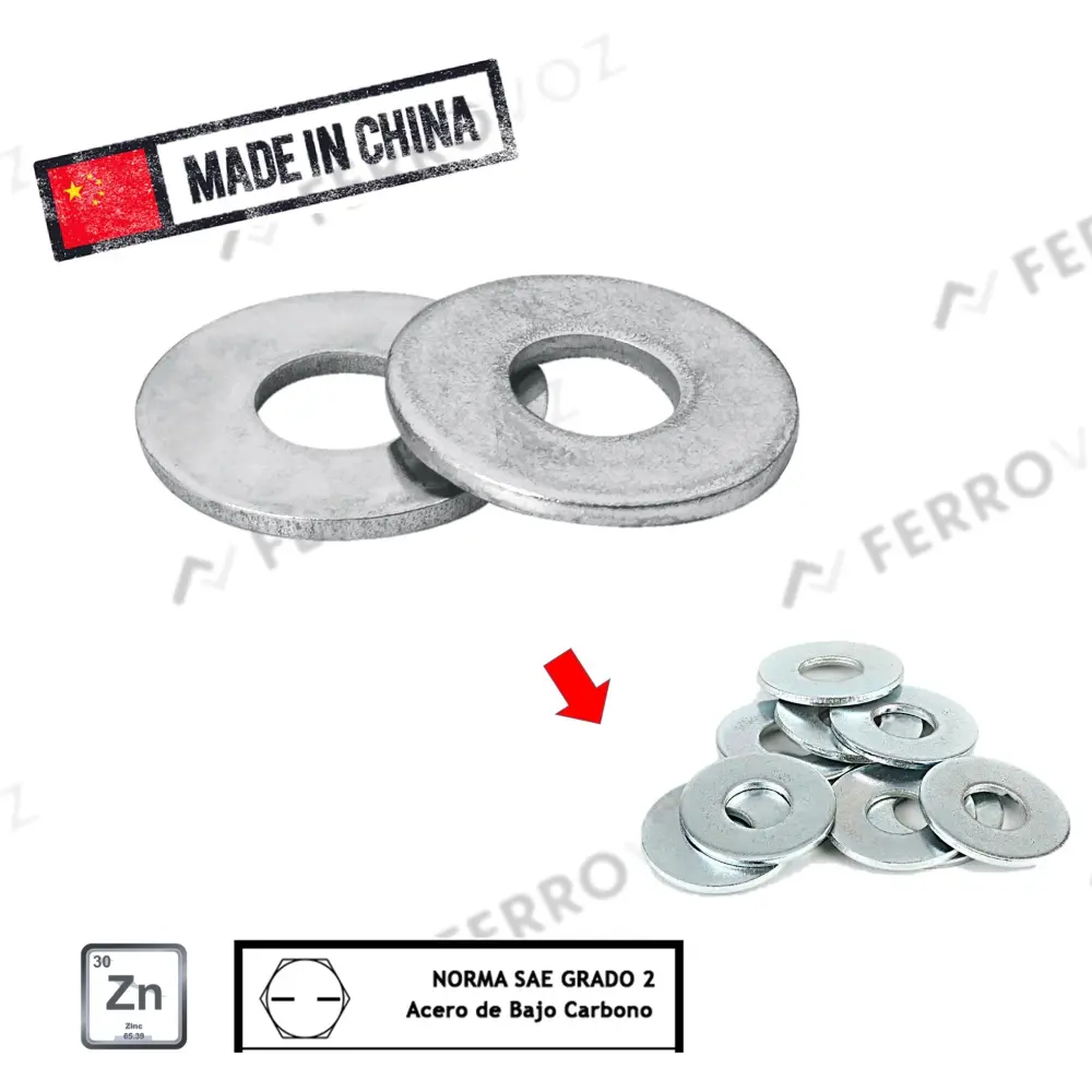 HUACHA PLANA 1/4" ( UNIDAD ) con Estuche Protector