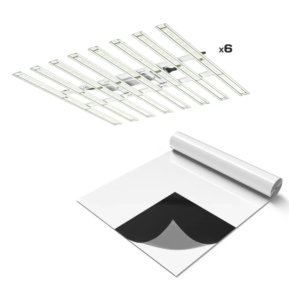 Kit de Iluminación 4,200 W para Cuarto de Cultivo con Revestimiento Reflectante para Estudio Fotográfico Doméstico