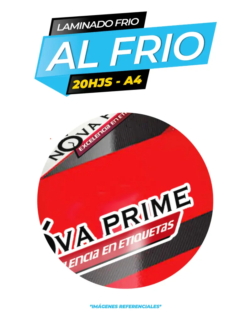 Laminado frio PULIDO / Pack 20 hojas A4
