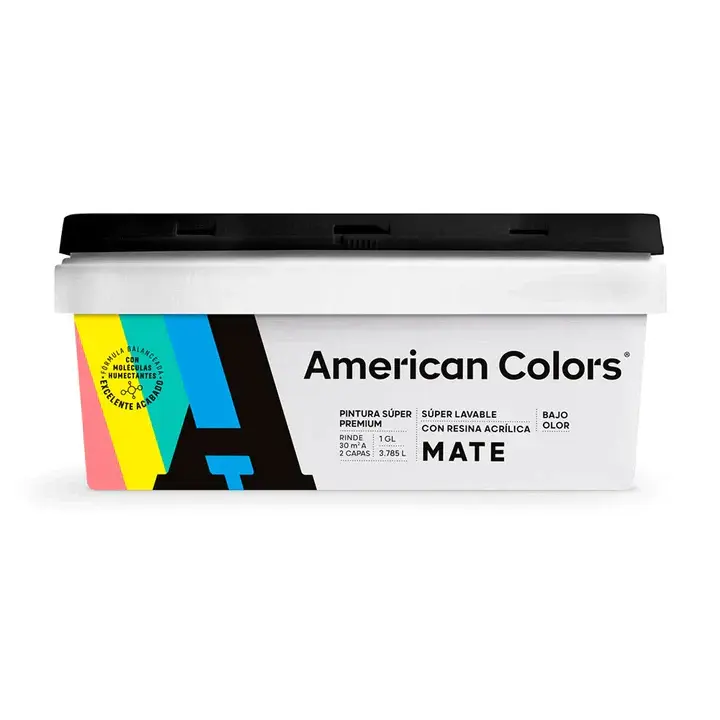 Latex American colors/blanco humo 4Lt - CPP