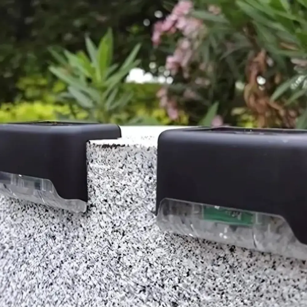 Pack de 4 luces solares para exterior recargables negro para Estudio Fotográfico Doméstico