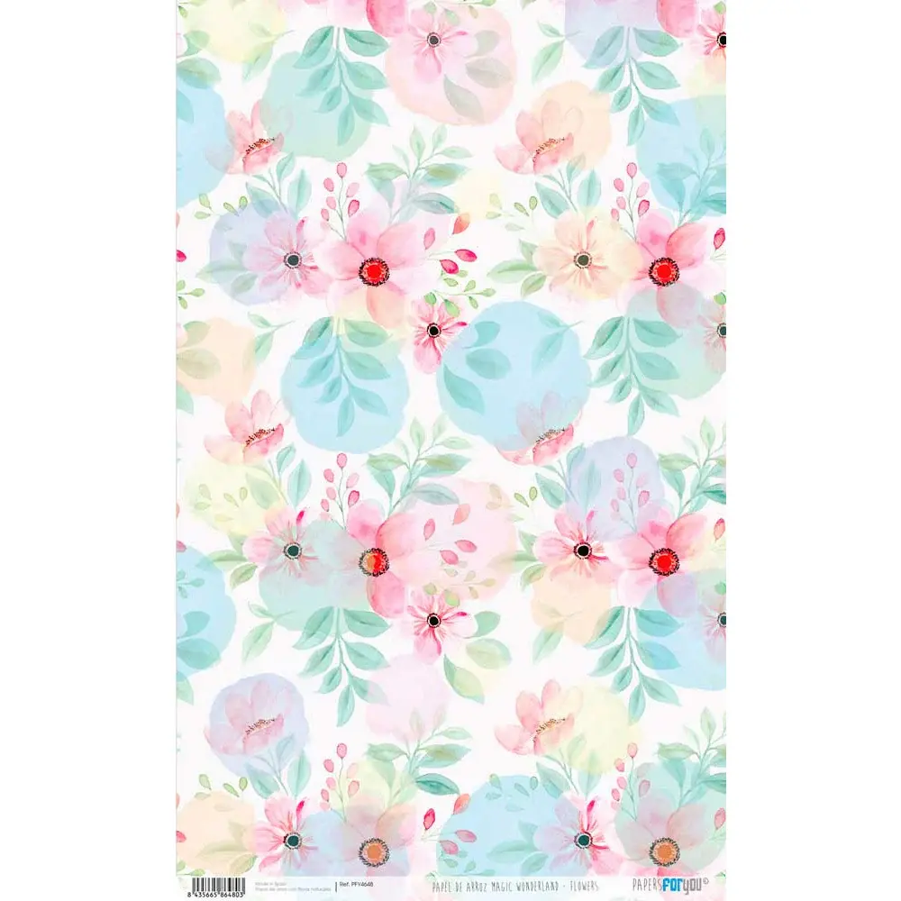 Papel arroz Papers you cm PFY4648 Wonderland -flores grandes