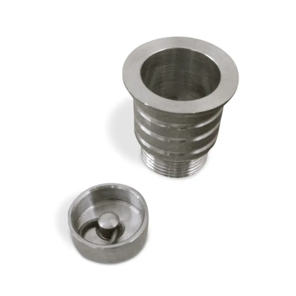 Piletta ottone cromato con tappo ottone 3/4"