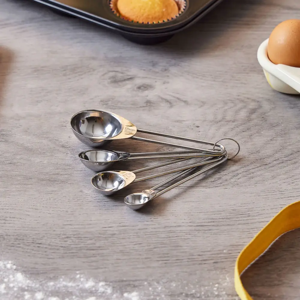 Set 4 Mason Cash inox steel measuring spoons