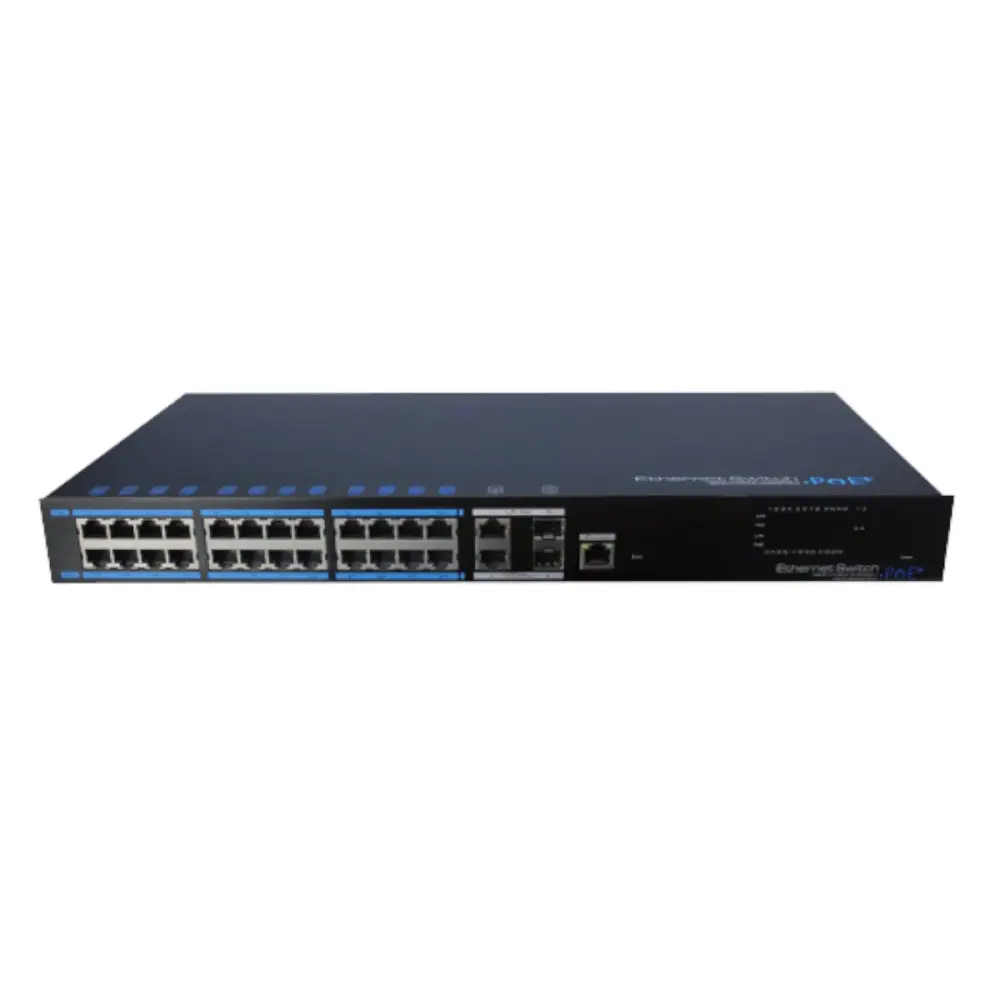 Access Point Switch PoE Utepo Administrable de 24 Puertos con 2 Puertos SFP Gigabit