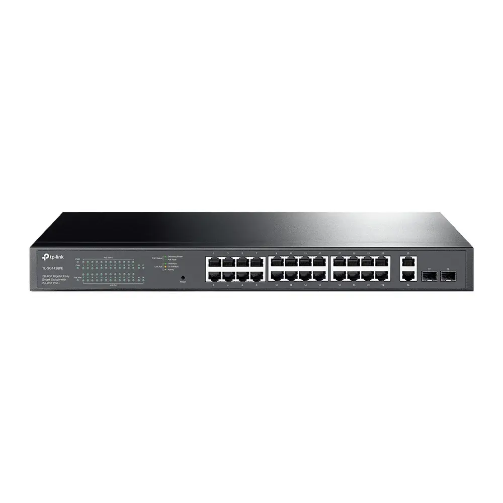 Compatible Universal Switch TPLINK 18 Puertos Gigabit con 16 POE+ y 2 SFP No Gestionado