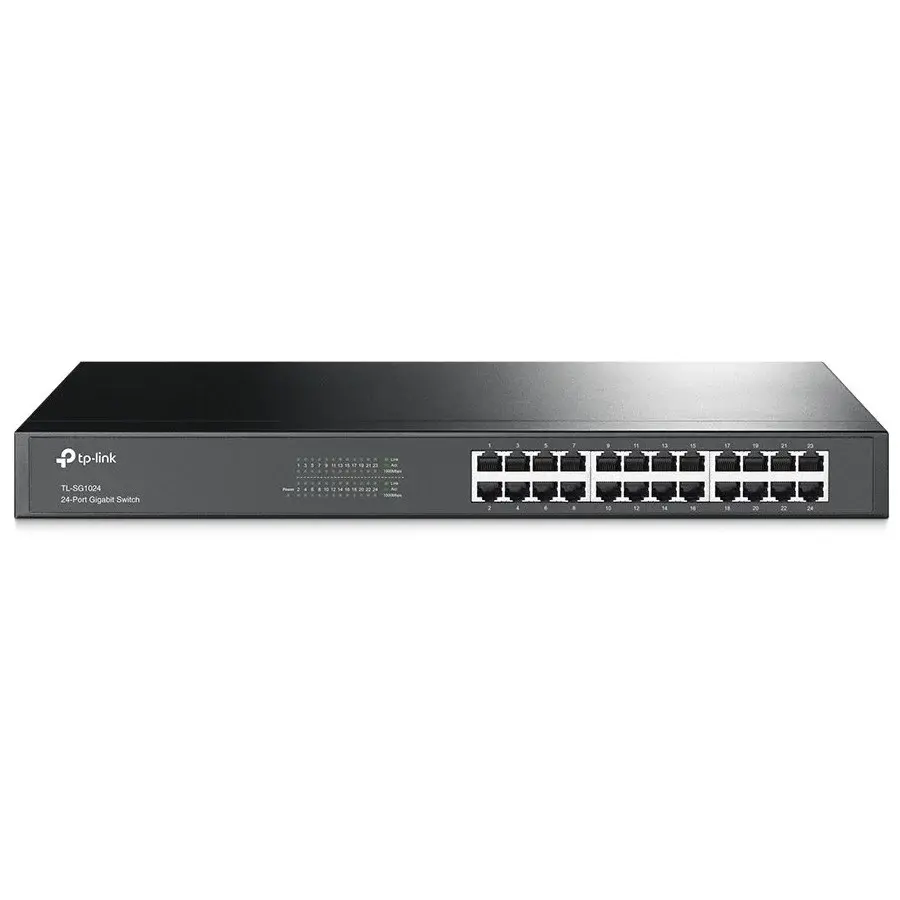 Switch TP-Link Gigabit de 24 Puertos 10/100/1000Mbps modelo TL-SG1024 con Garantí del Fabricante