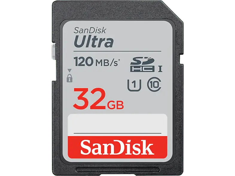 SANDISK Carte mémoire SDHC Ultra 32 GB Class 10 UHS-I (186496) 32 GB