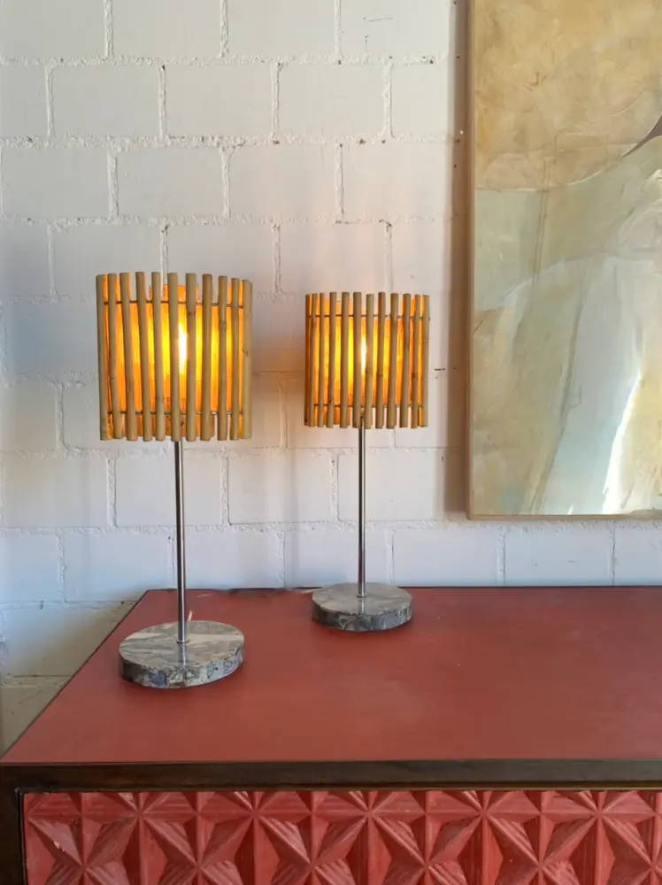 Antena Interior Pareja de lámparas, ños 70 Italia.
