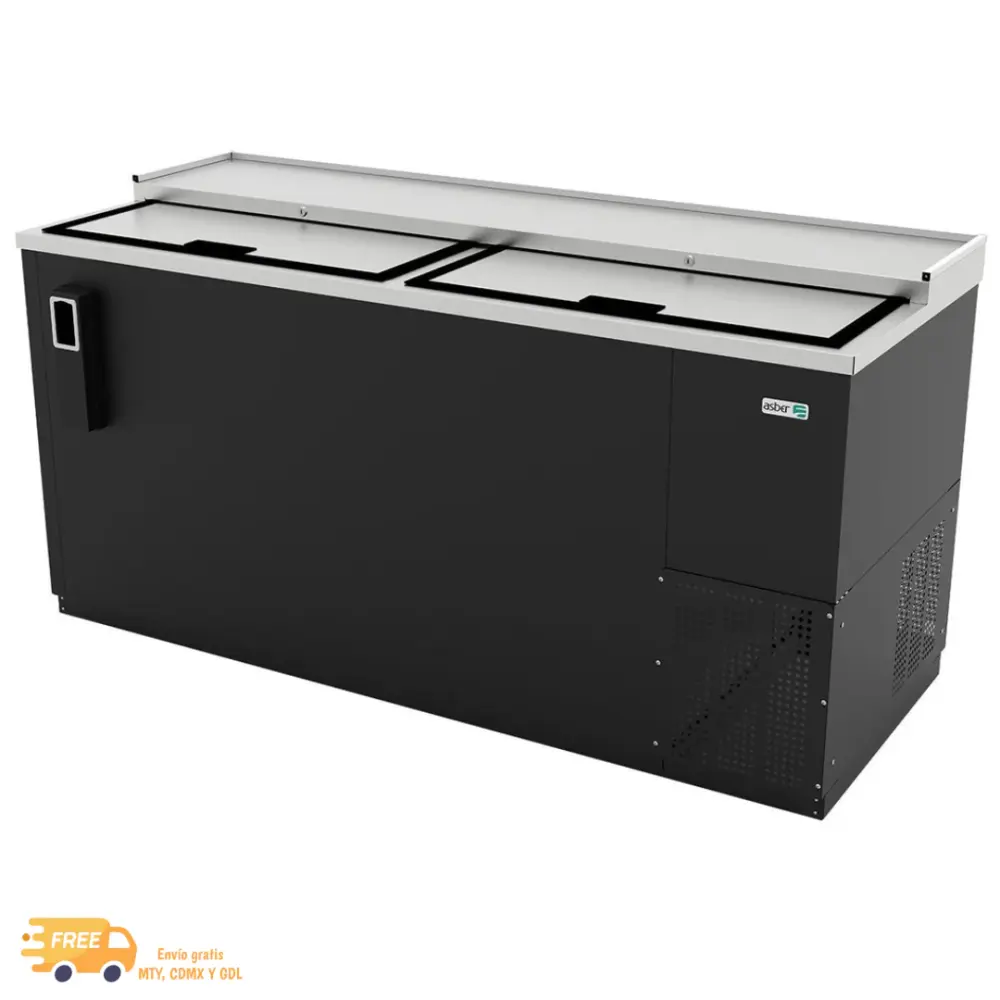 ASBER ADBC-65 Vinil Negro Botellero Refrigerado