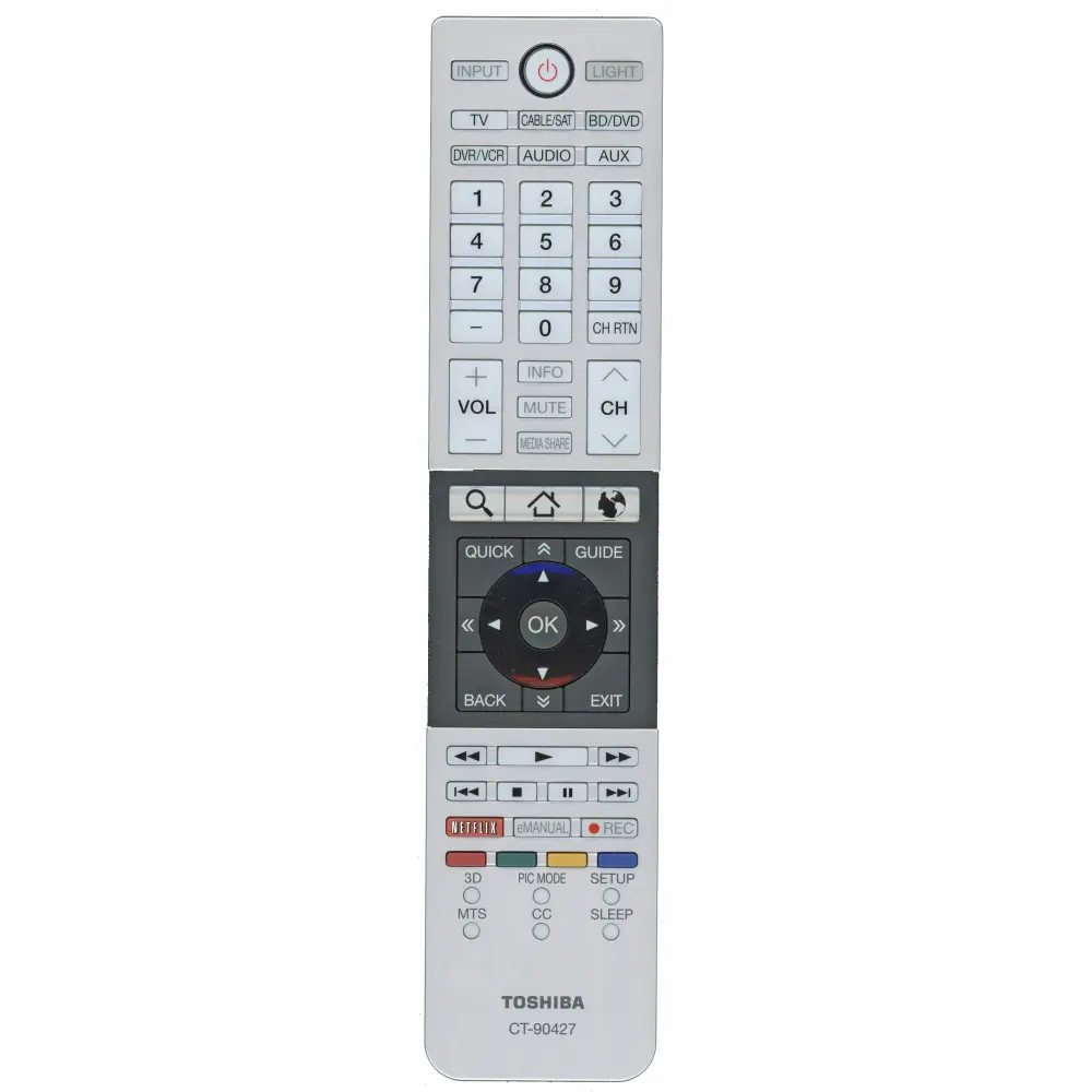 Certificado 4K Ultra HD Control remoto para TV Toshiba CT90427