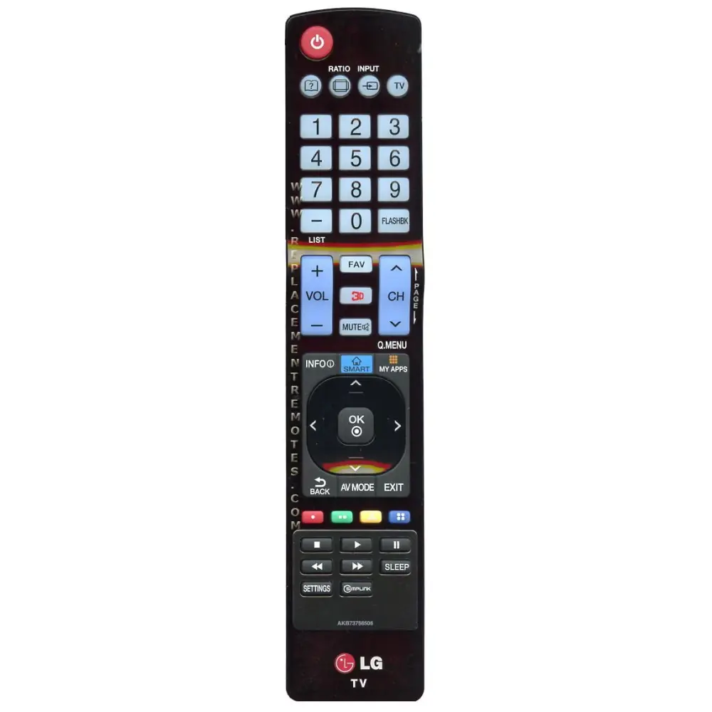 Control remoto del televisor LG AKB73756506 con Filtro de Luz Azul