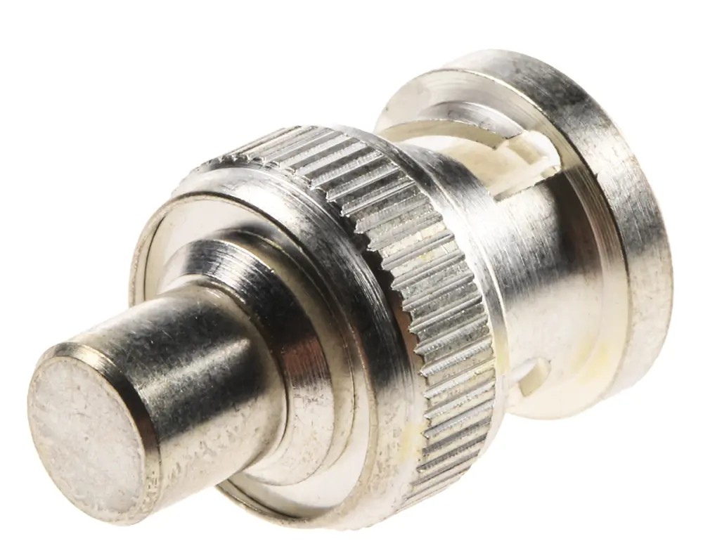 Terminador de RF TE Connectivity 1-1337470-0, Macho, Recto, 75Ω, 0 → 1GHz, BNC, Oro