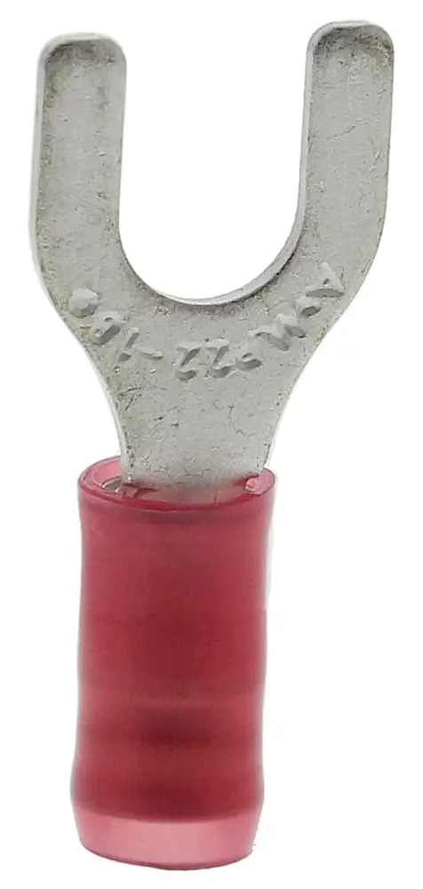 Terminal de horquilla TE Connectivity, Serie PIDG, Aislado, M5, Rojo, 0.26mm² 1.65mm², 22AWG 16AWG | 32051
