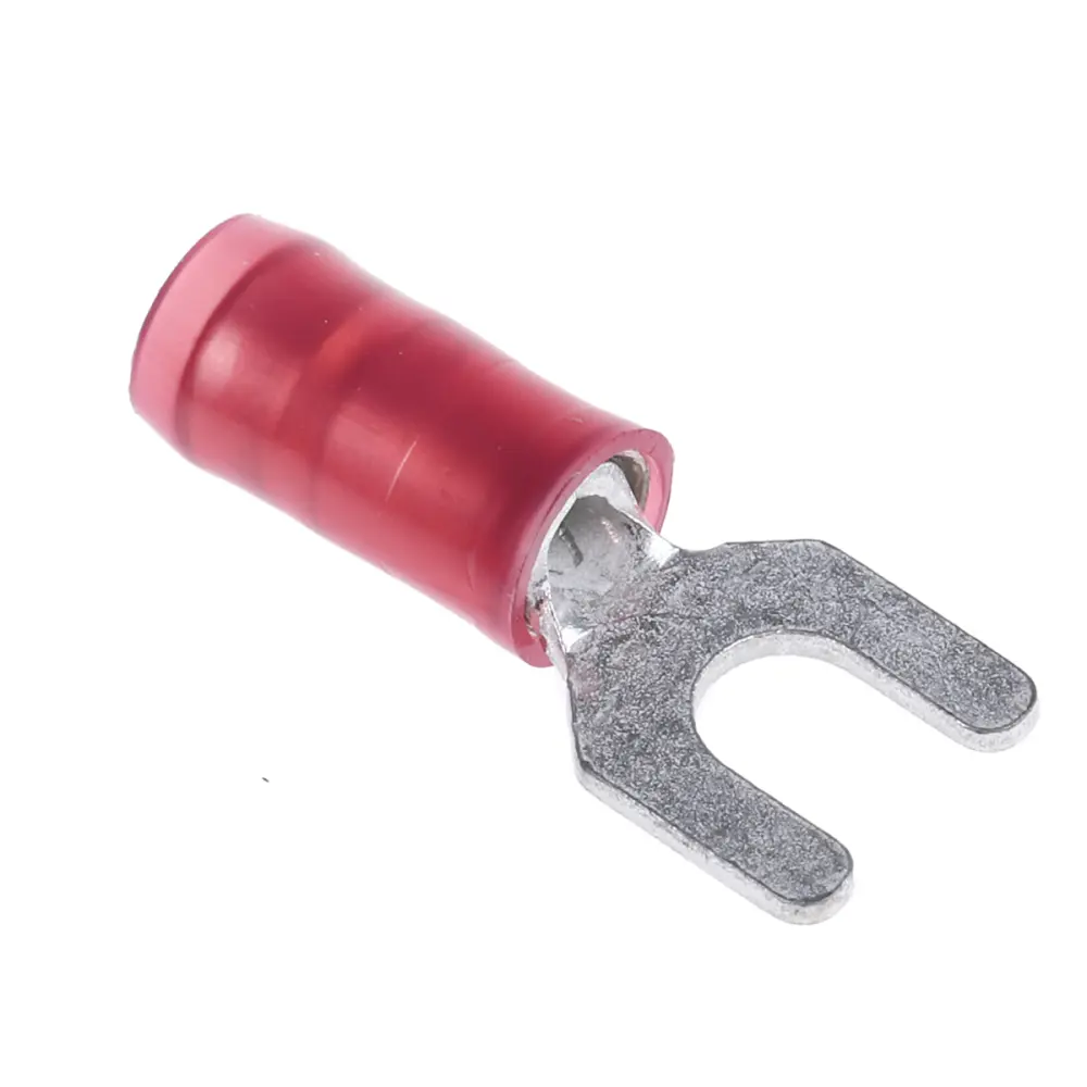 Terminal de horquilla TE Connectivity, Serie PIDG, Aislado, M3.5, Rojo, 22AWG 16AWG | 34080