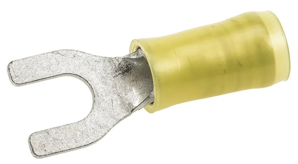 Terminal de horquilla TE Connectivity, Serie PIDG, Aislado, M5, Amarillo, 2.6mm² 6.6mm², 12AWG 10AWG | 32589