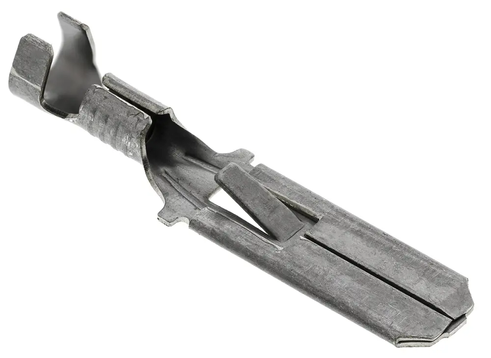 Terminal de lengüeta de crimpado macho TE Connectivity FASTIN-FASTON .250, 6.35 x 0.81mm, 0.8mm² → 2mm², long. 29.18m...