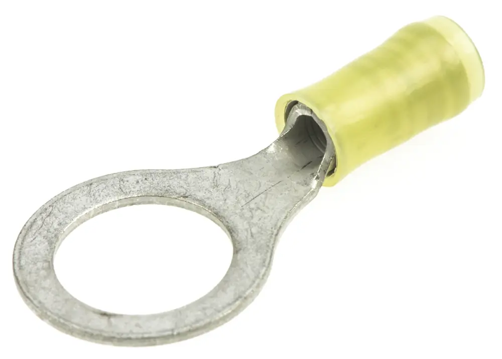 Terminal redondo aislado de Cobre TE Connectivity PIDG, Amarillo, Ø int. M12, sección máx. 6.6mm², 10AWG | 323784