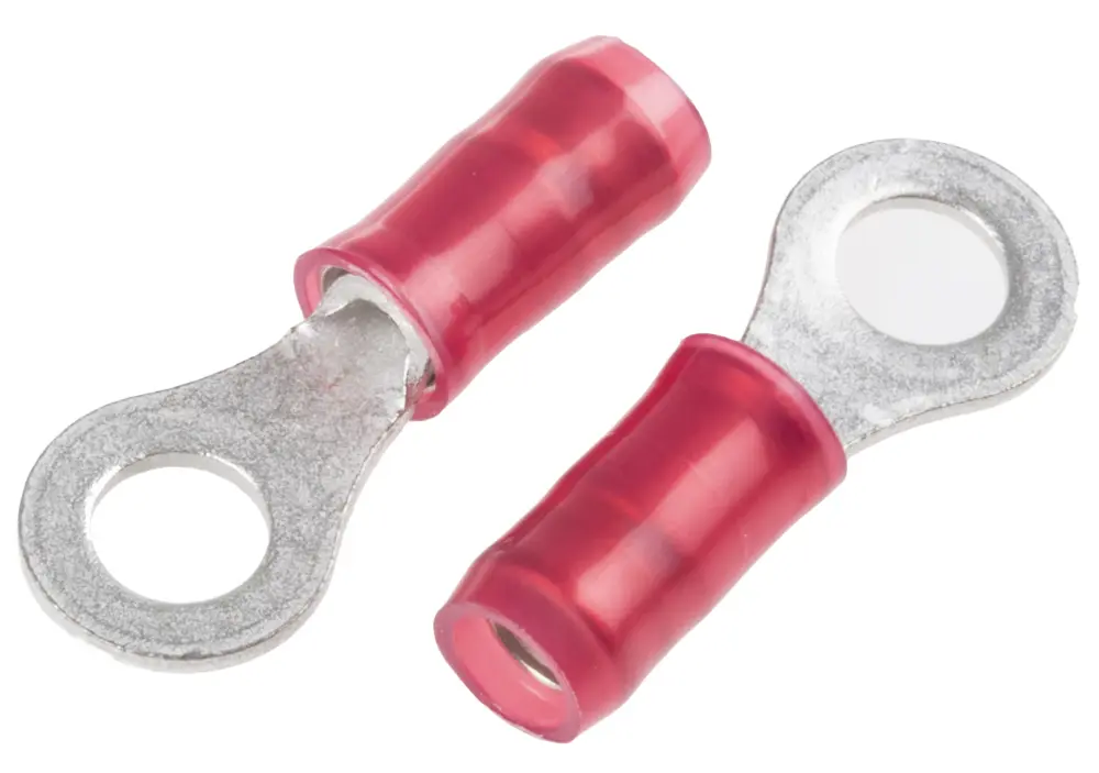 Terminal redondo aislado de Cobre TE Connectivity PIDG, Rojo, Ø int. M4, sección máx. 1.65mm², 16AWG | 320551