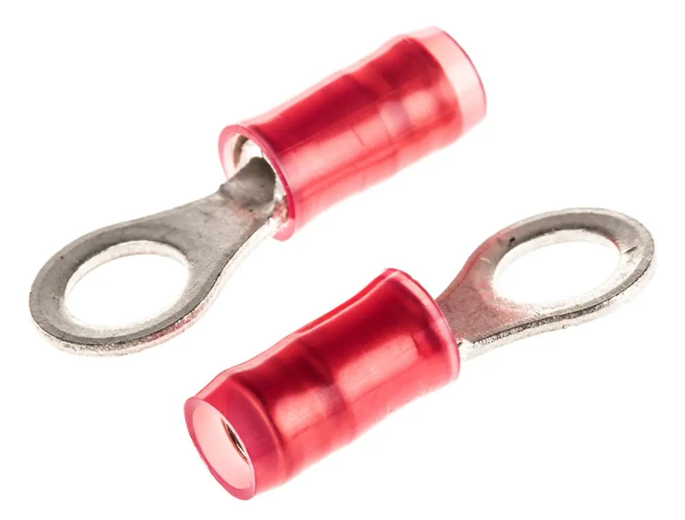 Terminal redondo aislado de Cobre TE Connectivity PIDG, Rojo, Ø int. M4.5, sección máx. 1.65mm², 16AWG | 36153