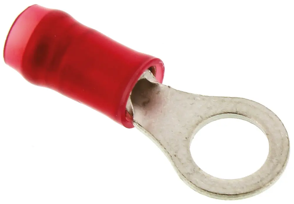 Terminal redondo aislado de Cobre TE Connectivity PIDG, Rojo, Ø int. M5, sección máx. 1.6mm², 16AWG | 130008