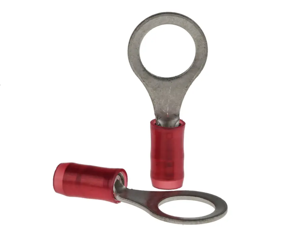 Terminal redondo aislado de Cobre TE Connectivity PIDG, Rojo, Ø int. M8, sección máx. 1.65mm², 16AWG | 320572