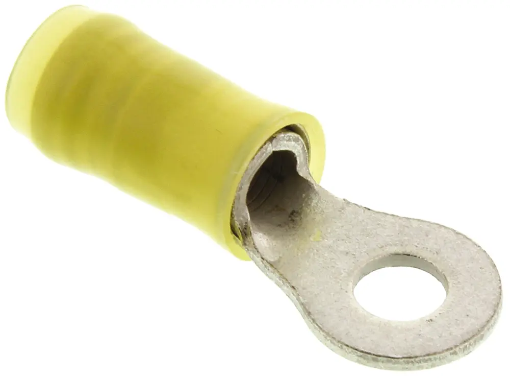 Terminal redondo aislado de Cobre TE Connectivity PIDG, Amarillo, Ø int. M4, sección máx. 6.6mm², 10AWG | 320568