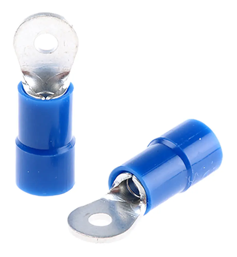Terminal redondo aislado de Cobre, Azul, Ø int. M2, sección máx. 2.5mm², 14AWG