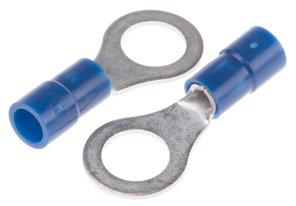 Terminal redondo aislado de Cobre, Azul, Ø int. M7, sección máx. 2.5mm², 14AWG